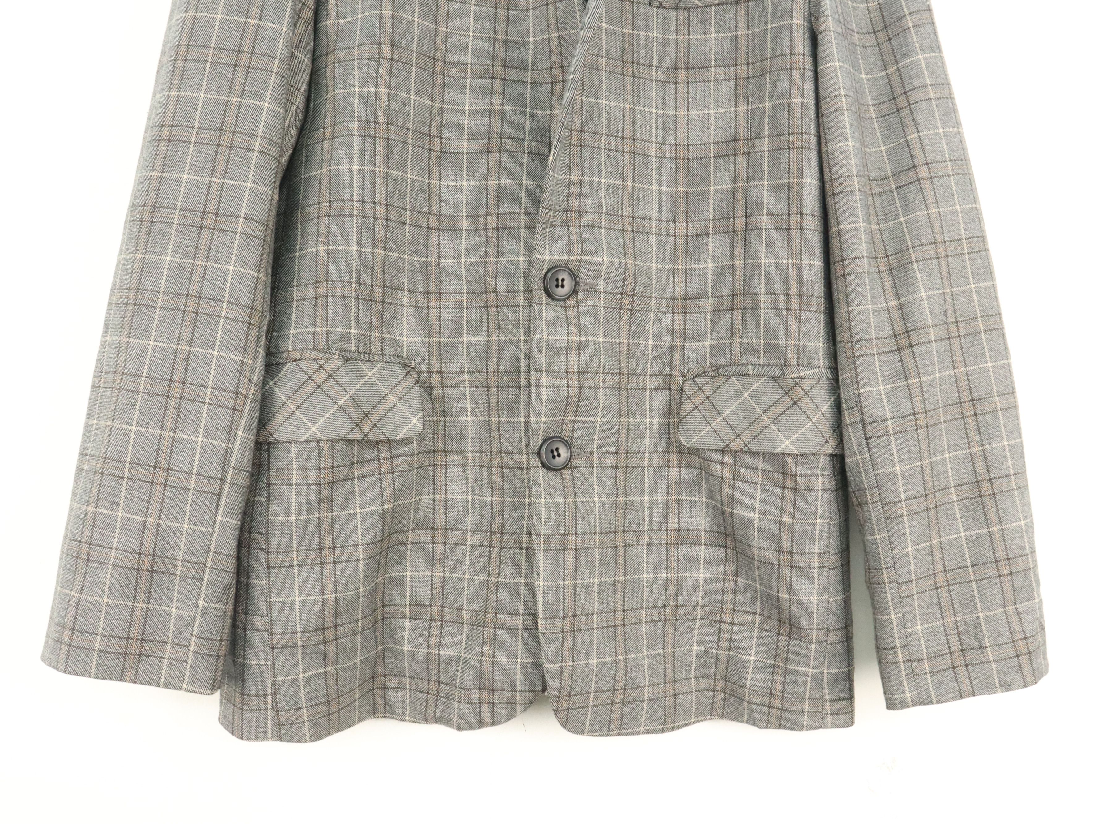 Comme des Garcons Comme Des Garcons Homme Plus Plaid Coat Jacket Size S / US 4 / IT 40 - 6 Thumbnail