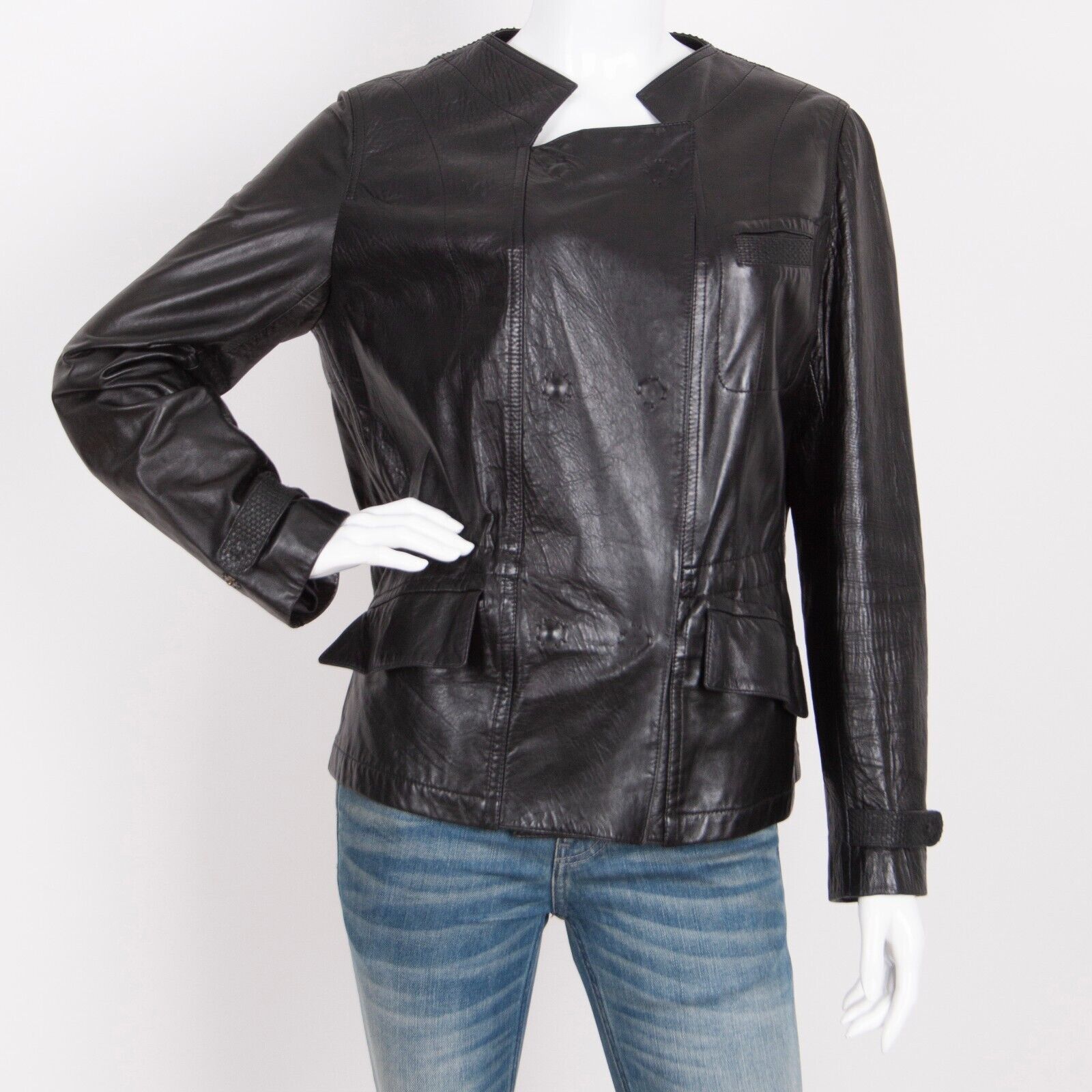 YSL by Tom Ford – Iconic Leather Jacket, Size 38 M