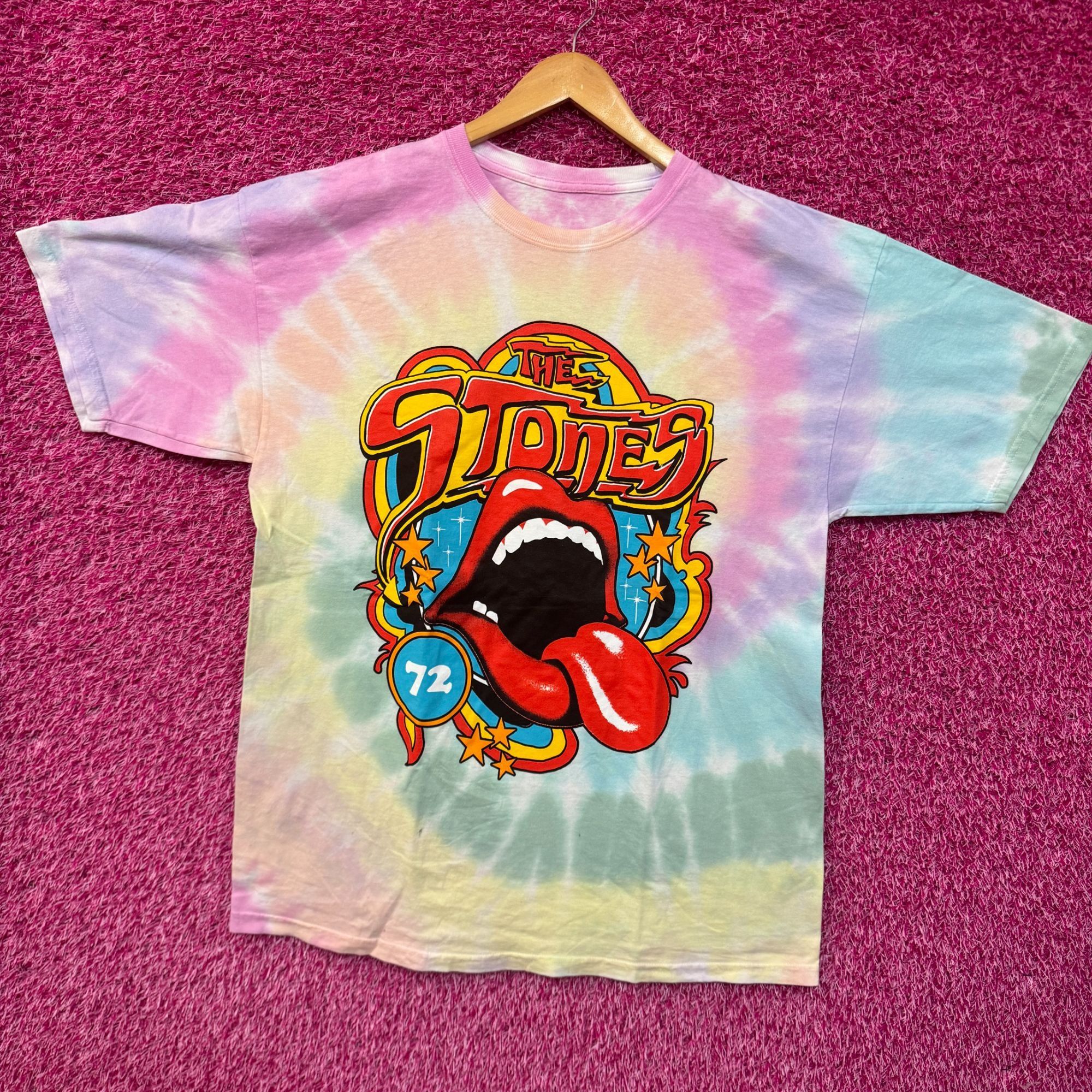 The Rolling Stones The Rolling Stones Hot Lips Shining Star 72 Band Tie Dye XL Size US XL / EU 56 / 4 - 3 Thumbnail