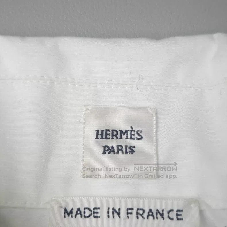 Hermes Hermes White embroidered war horse tie shirt Size XS / US 0-2 / IT 36-38 - 5 Thumbnail