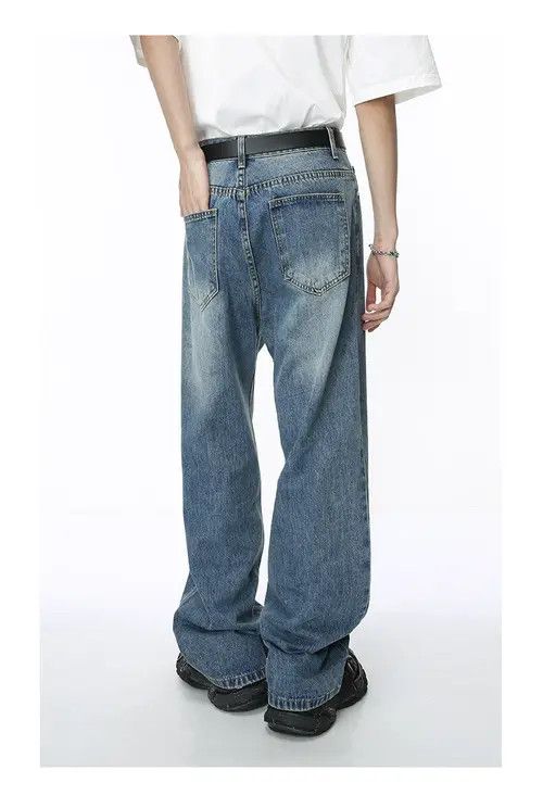 Other Trendy washed vintage loose straight jeans Size US 32 / EU 48 - 5 Thumbnail