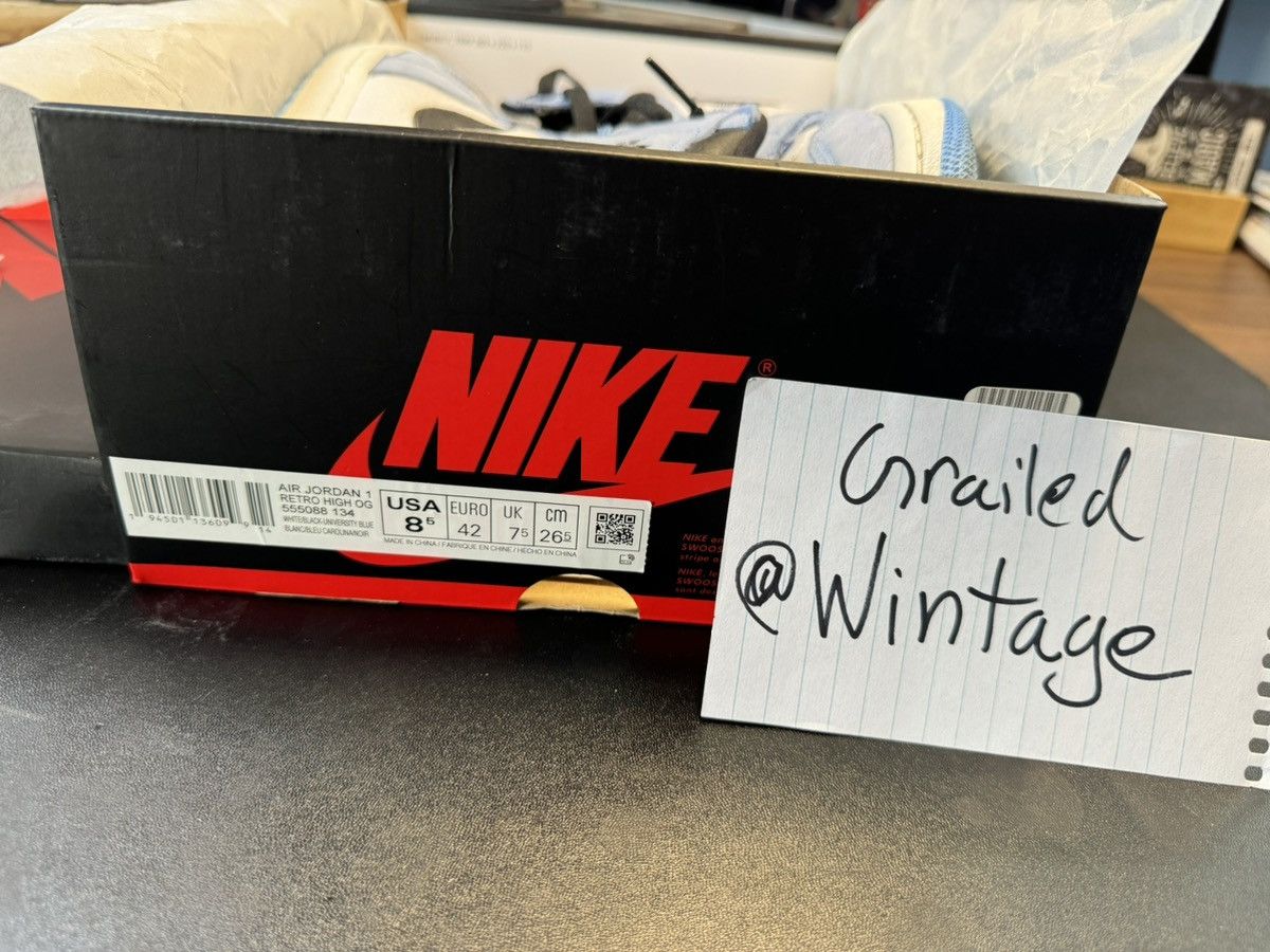 Jordan Brand × Nike Jordan 1 High - University Blue - 8.5 — Good Condition Size US 8.5 / EU 41-42 - 24 Thumbnail