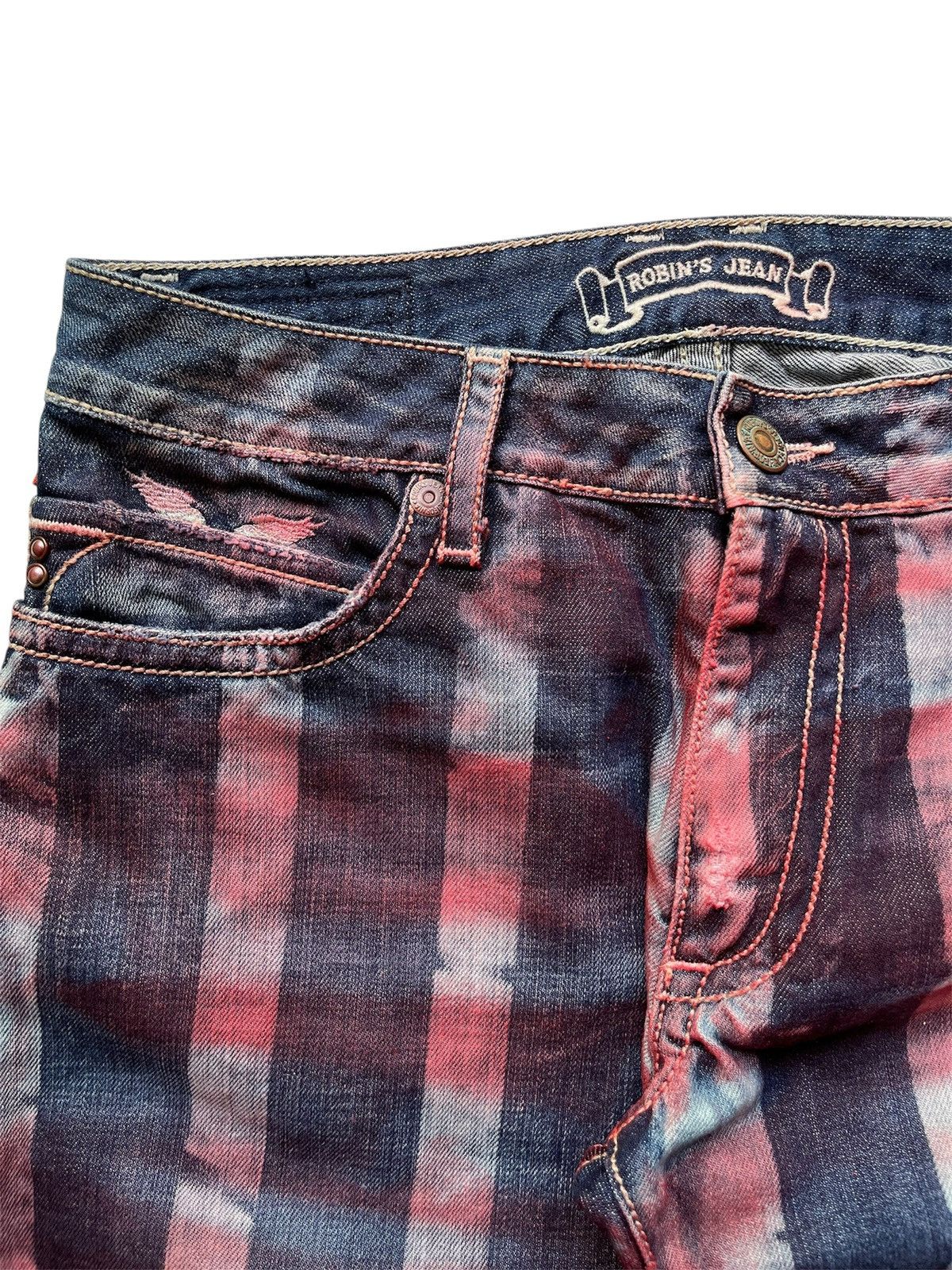 Robins Jeans Crazy robins prisoner style bloody jeans Size US 31 - 6 Thumbnail