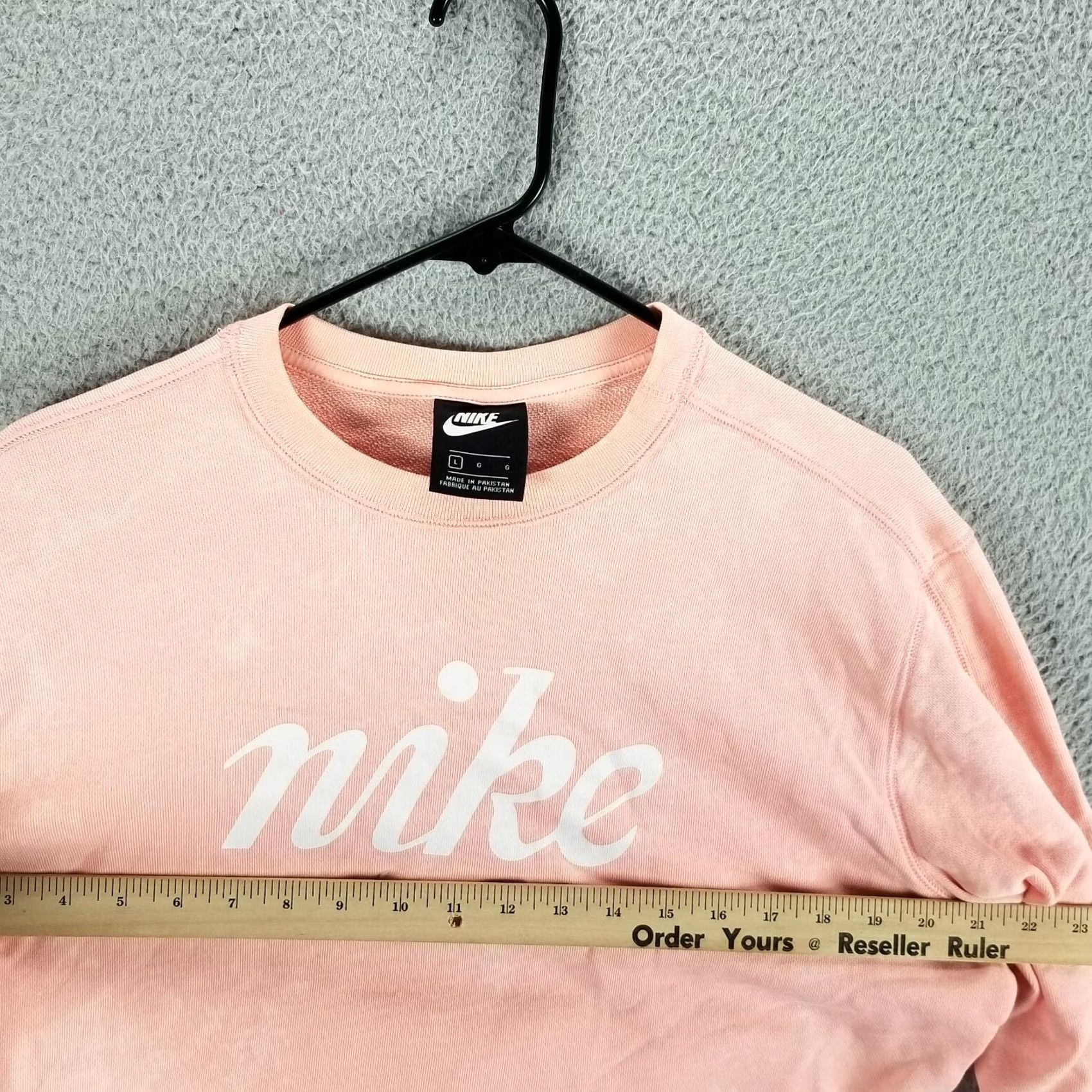 Nike Nike Sportswear Crew Sweater L Women Multicolor Acid Washed Center Swoosh BQ8031-697 Size L / US 10 / IT 46 - 6 Thumbnail