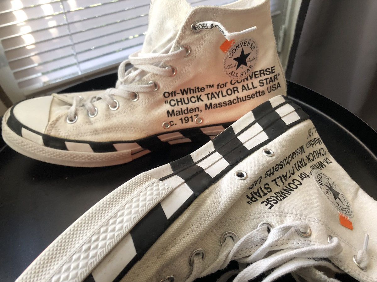 Converse Off White Virgil Abloh OFF WHITE x Converse Chuck 70 size US13 Grailed