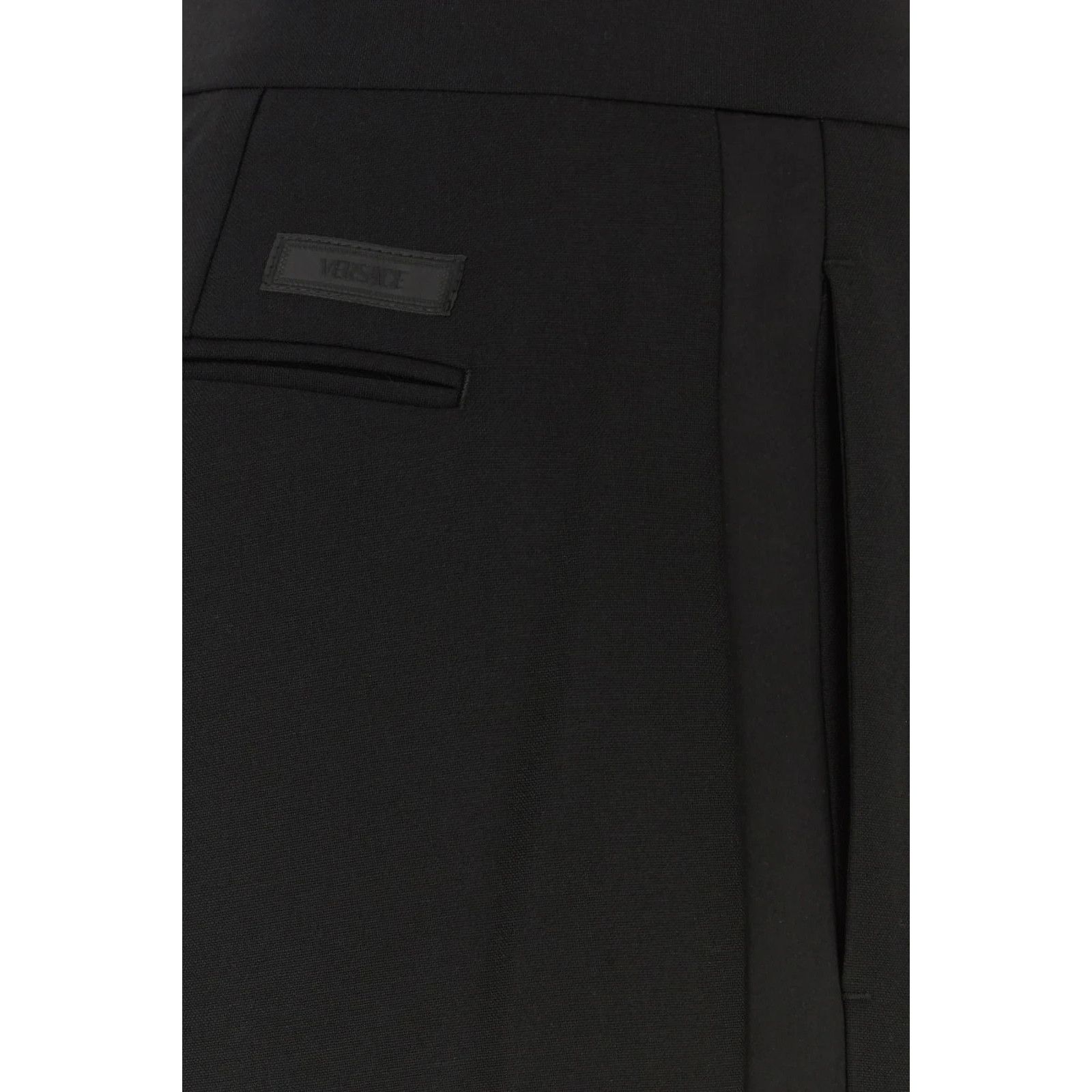 Versace VERSACE Black Wool Blend Pants New & Authentic (Men's size:U Size US 32 / EU 48 - 3 Thumbnail