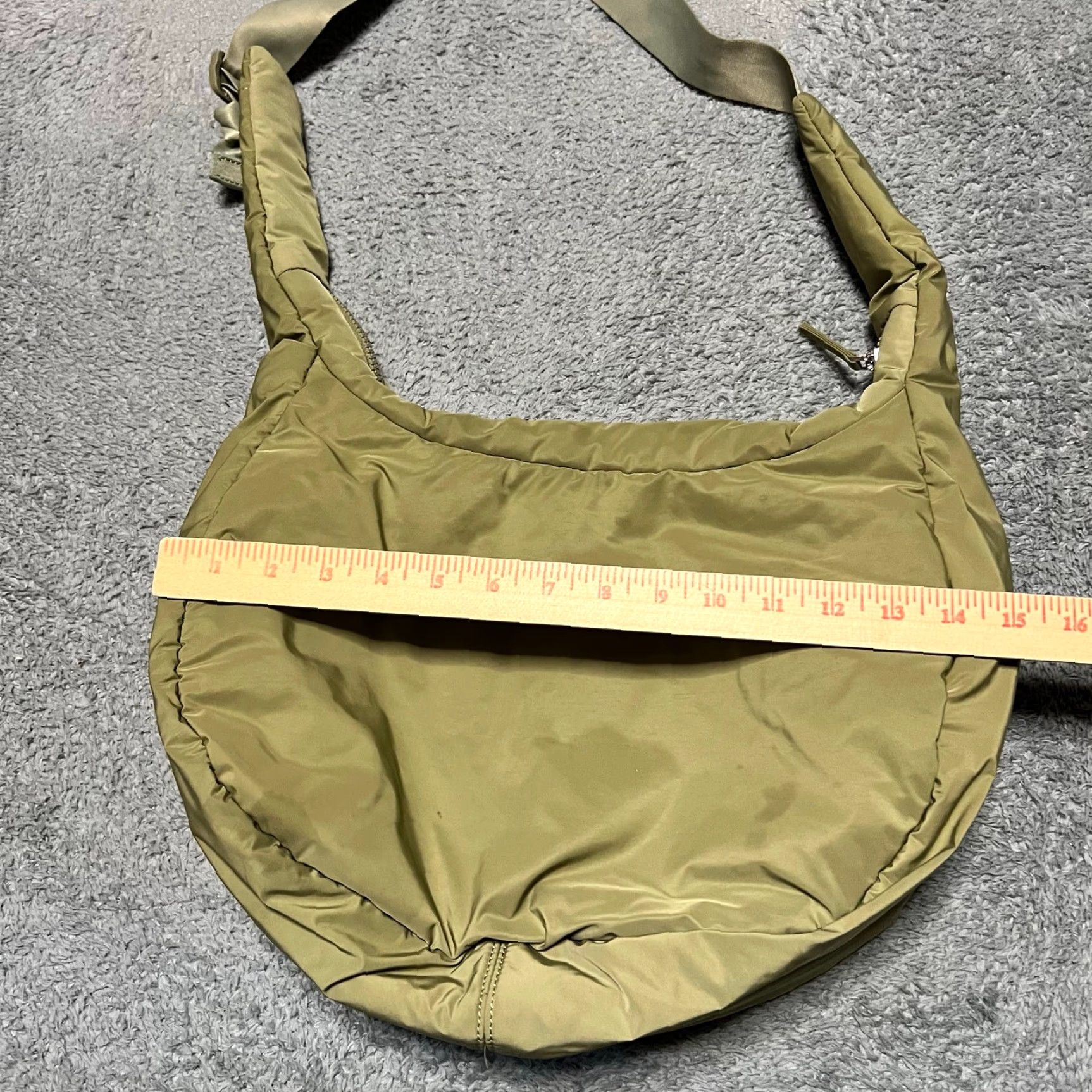 Athleta Athleta Crossbody Bag Women Green All About Medium Hobo Purse 599409 Size ONE SIZE - 6 Thumbnail