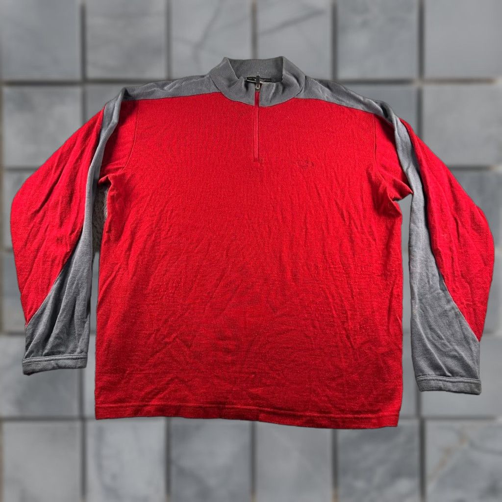 Icebreaker Icebreaker Pullover Mens XL Merino Sport320 Red Gray 1/4 Zip Long Sleeve Thermal Size US XL / EU 56 / 4 - 1 Thumbnail
