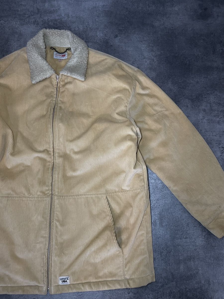 Levi's 💥RARE💥Vintage Levis 90s Corduroy Heavy Jacket Rare Hype Size US XXL / EU 58 / 5 - 13 Thumbnail