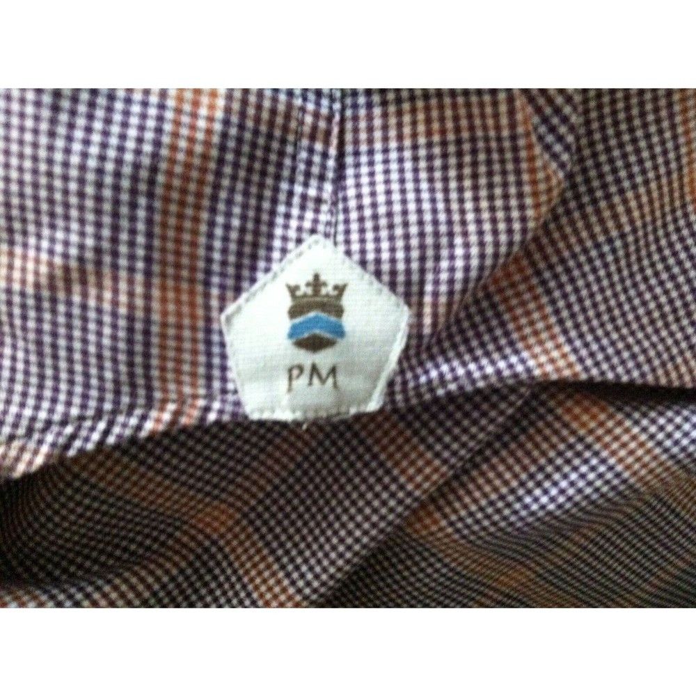 Peter Millar PETER MILLAR MENS MULTICOLOR 100%COTTON CASUAL SHIRT SIZE: L Size US L / EU 52-54 / 3 - 5 Thumbnail
