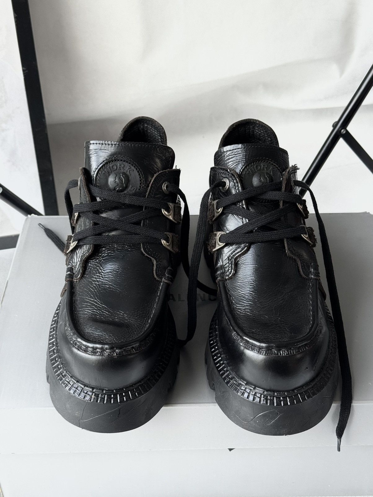 Vintage Avant Garde boots high platform shoes rare Memphis Kanye Size US 10 / EU 43 - 7 Thumbnail