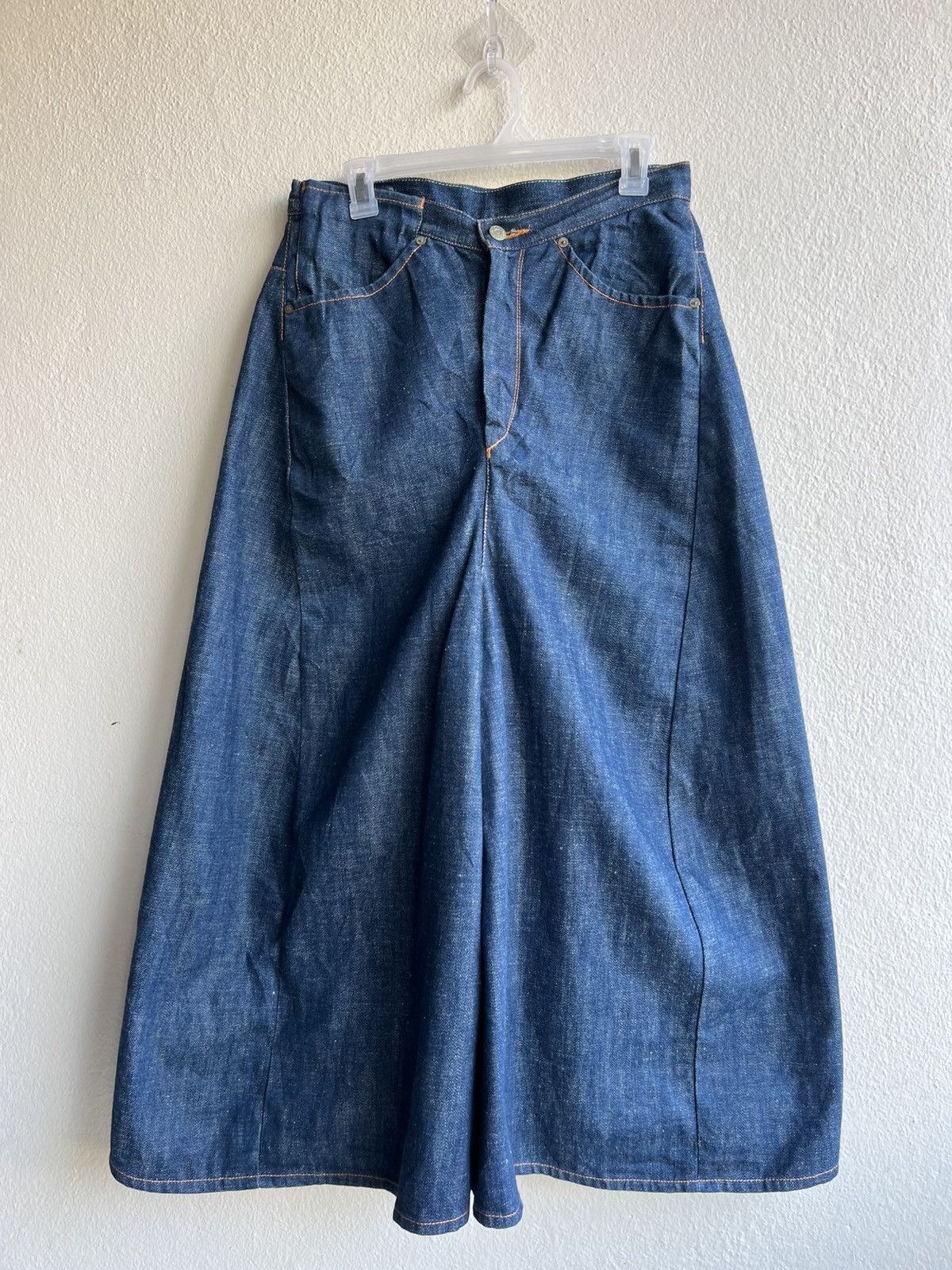 Levi's Vintage 2000 Levi’s Red Super Wide Hakama Denim Pant Size US 29 - 25 Thumbnail