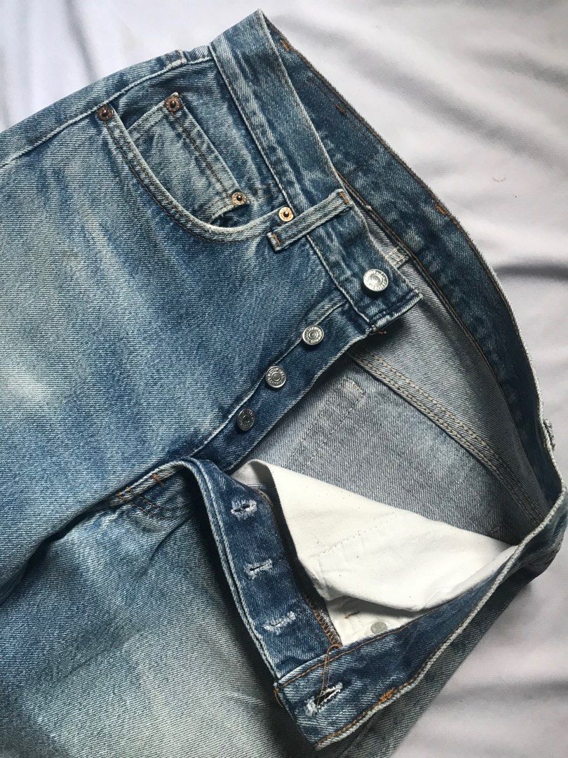Levi's Vintage 80s Iconic Levis 501 Denim Jeans Size US 28 / EU 44 - 4 Thumbnail