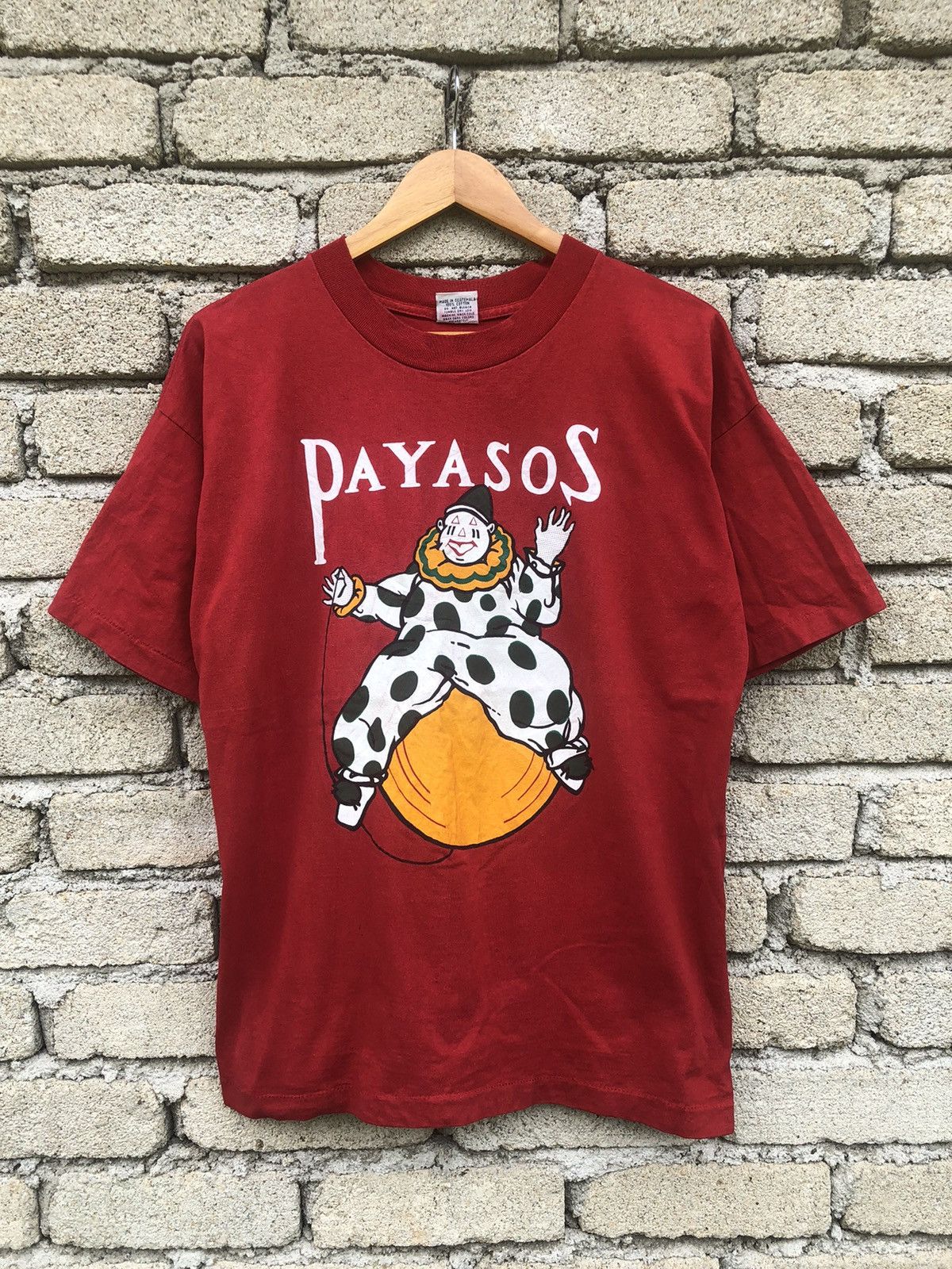 Vintage RARE Vintage Payasos Clown Ciggarate Promo Tee Size US L / EU 52-54 / 3 - 1 Thumbnail