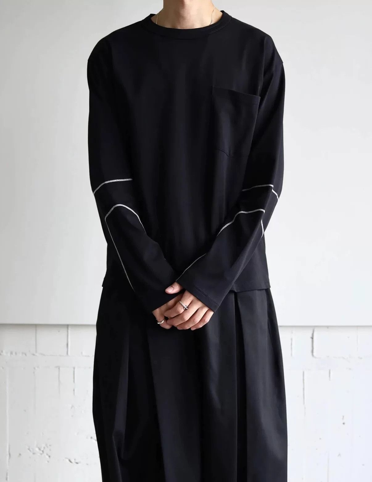 SAGE NATION Sage Nation 25SS Contrast Stitch Longsleeve T-shirt Size US M / EU 48-50 / 2 - 1 Thumbnail