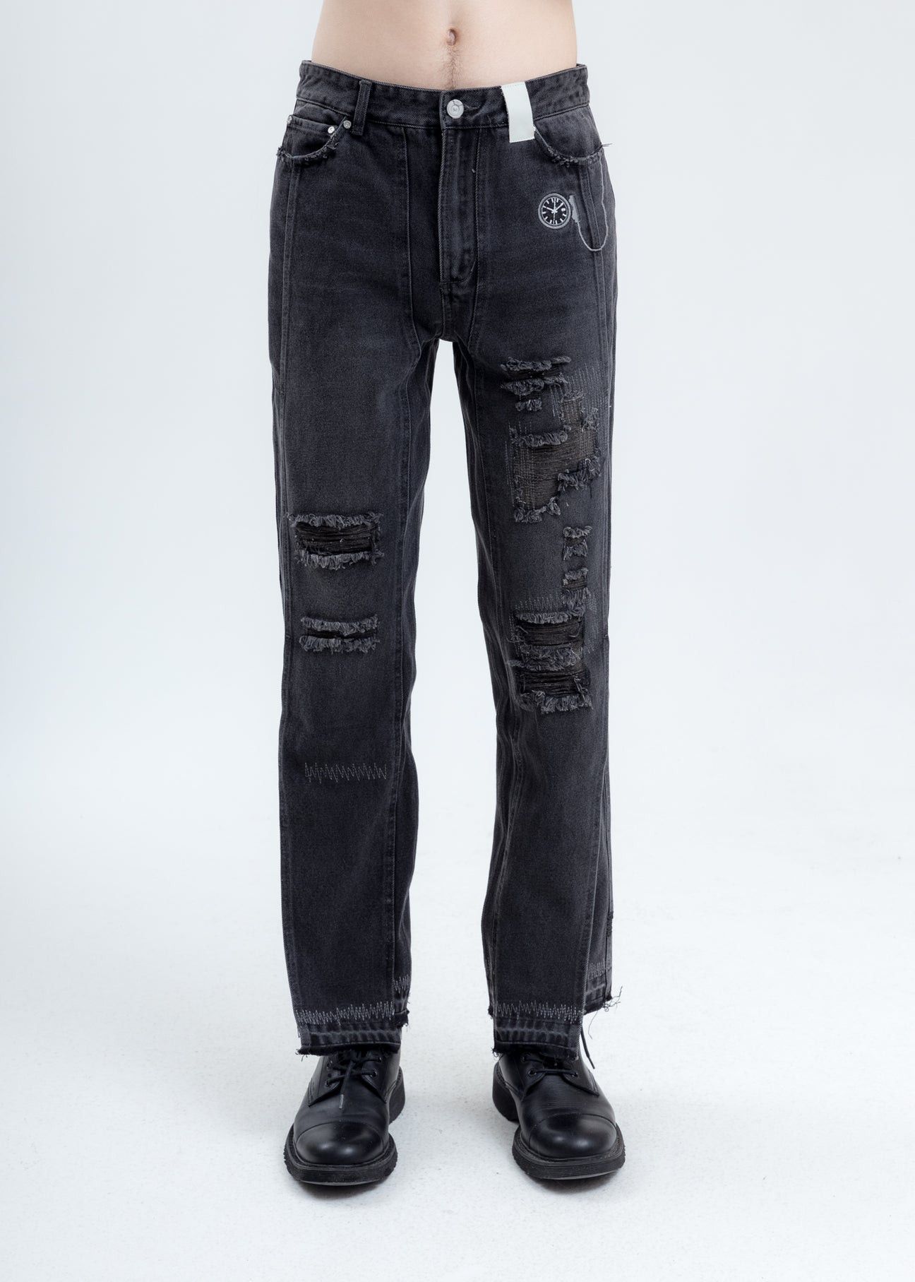 Y/Project C2H4 Distressed Layered Jeans 1 / 100 Rare Special Edition Size US 28 / EU 44 - 2 Thumbnail