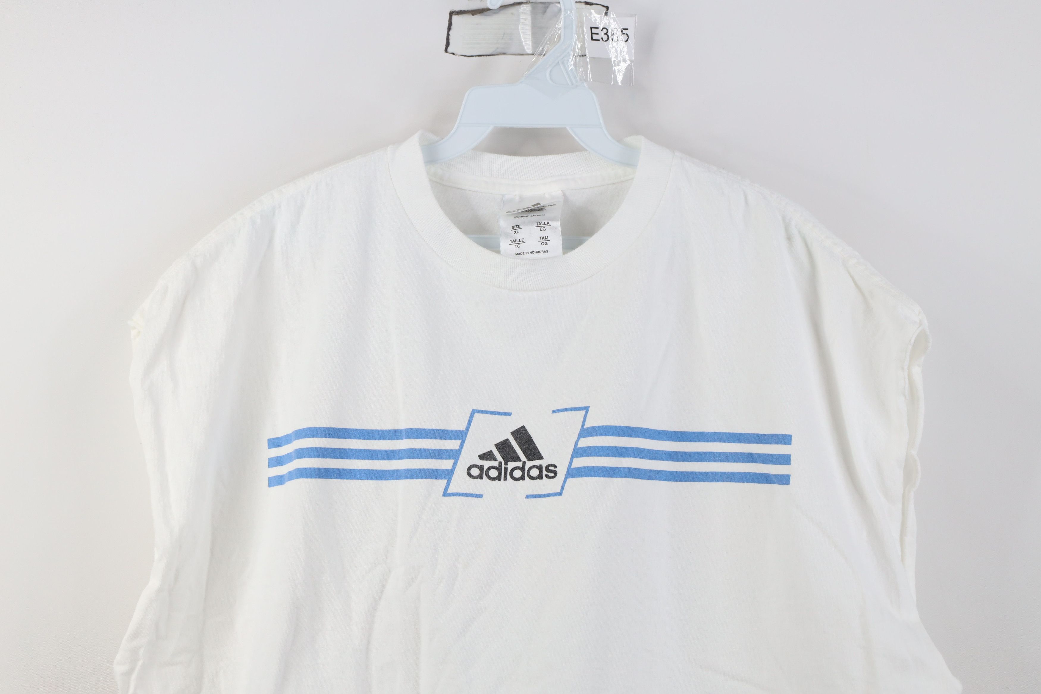 Adidas Vintage 90s Y2K Adidas Striped Cut Off Sleeveless T-Shirt Size US XL / EU 56 / 4 - 2 Thumbnail