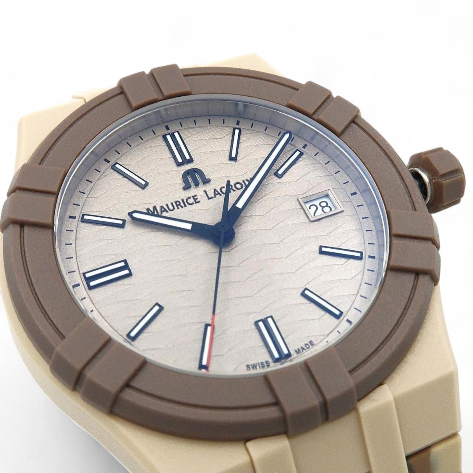 Maurice Lacroix Maurice Lacroix - Camouflage Patterned Silicone Strap Watch Size ONE SIZE - 5 Thumbnail