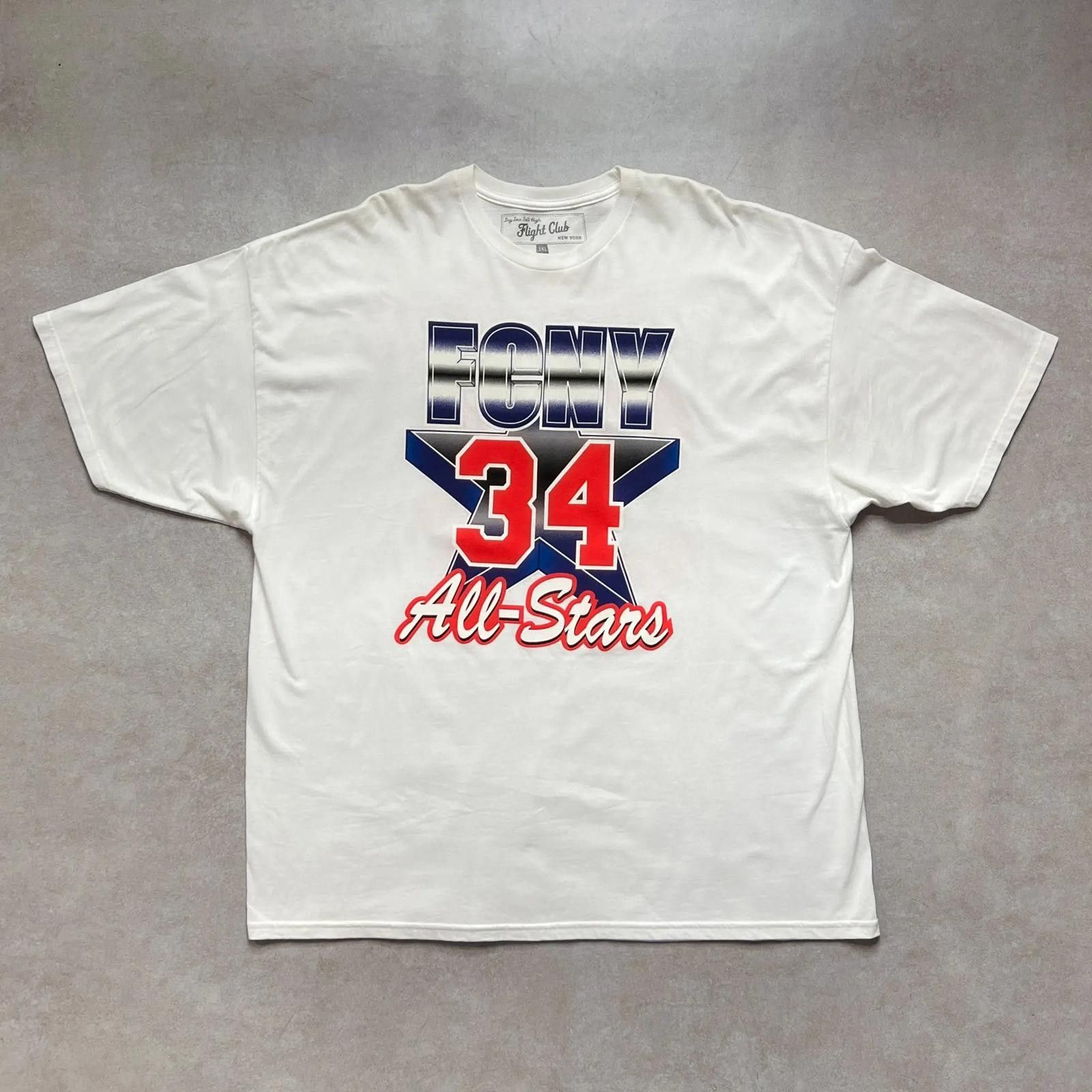 Designer 2000s Rare Flight Club New York White T Shirt - 3XL Size US XXL / EU 58 / 5 - 1 Thumbnail