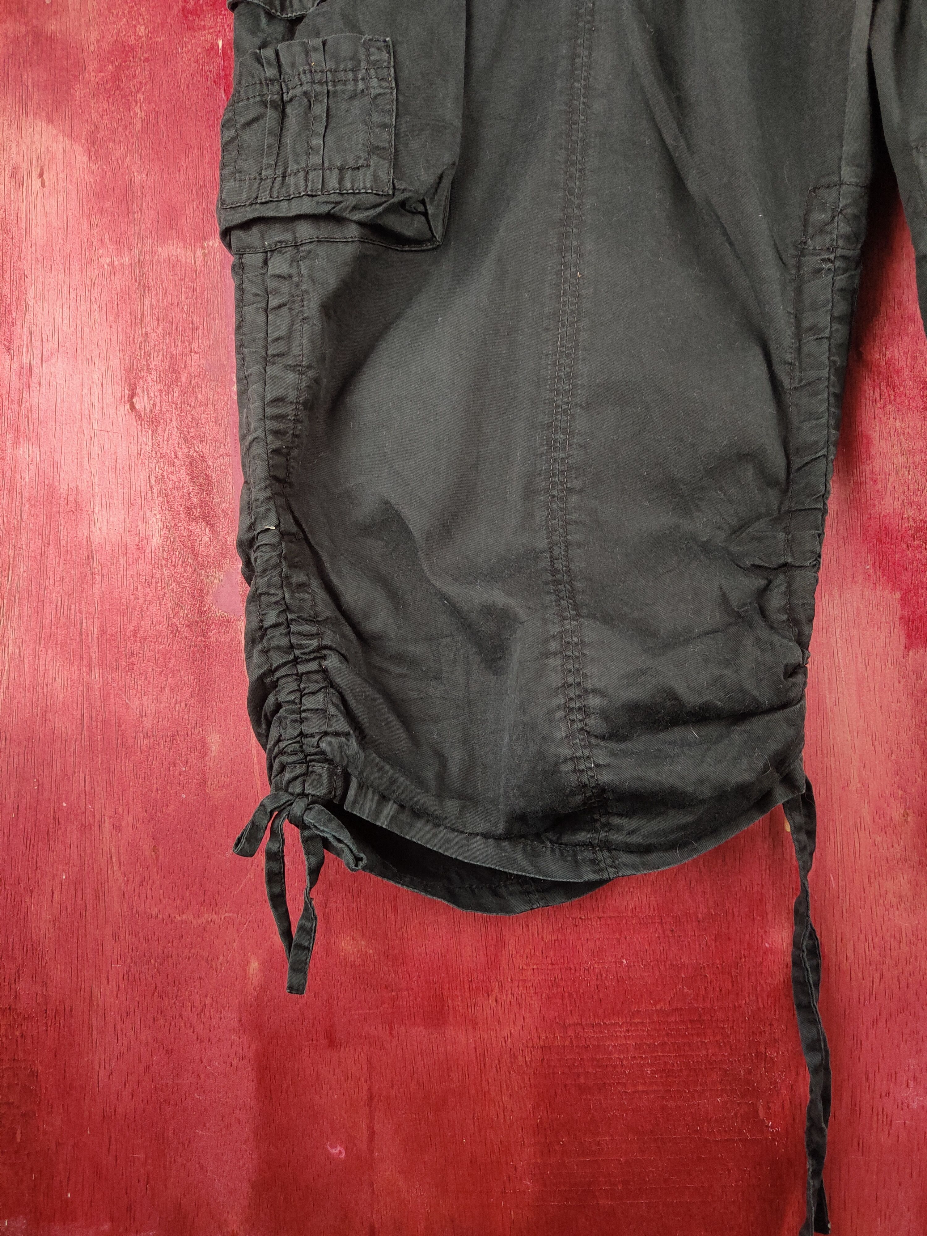 Japanese Brand Japanese Brand Black Short cargo Pants N#S49 Size US 37 - 4 Thumbnail