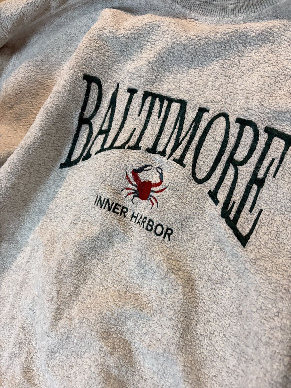 Other Vintage 90s Baltimore Embroidered Carpet Hoodie Gray Size L Size US L / EU 52-54 / 3 - 2 Thumbnail