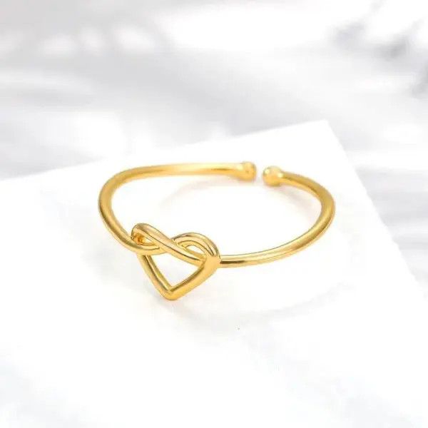 Japanese Brand × Vintage Women's ring with heart Size ONE SIZE - 4 Thumbnail