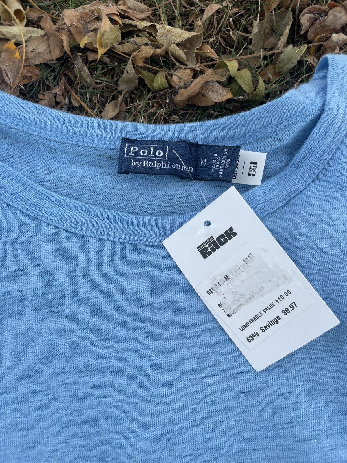 Polo Ralph Lauren Linen Tee Size US M / EU 48-50 / 2 - 2 Thumbnail
