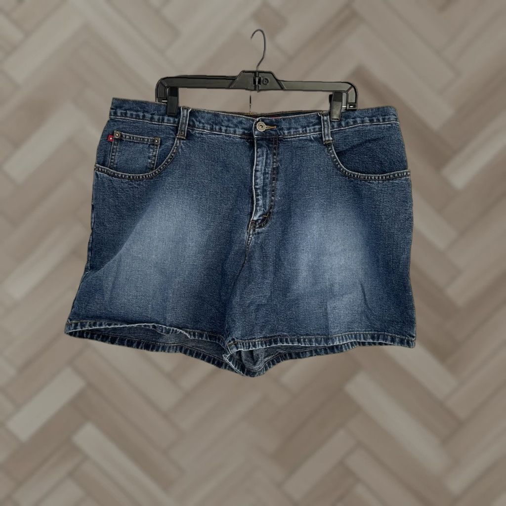 Vintage Zana Di Shorts Womens Denim High Rise 5 Pocket Vintage Style Bermuda sz 20 Blue Size 42" / US 20 - 1 Thumbnail