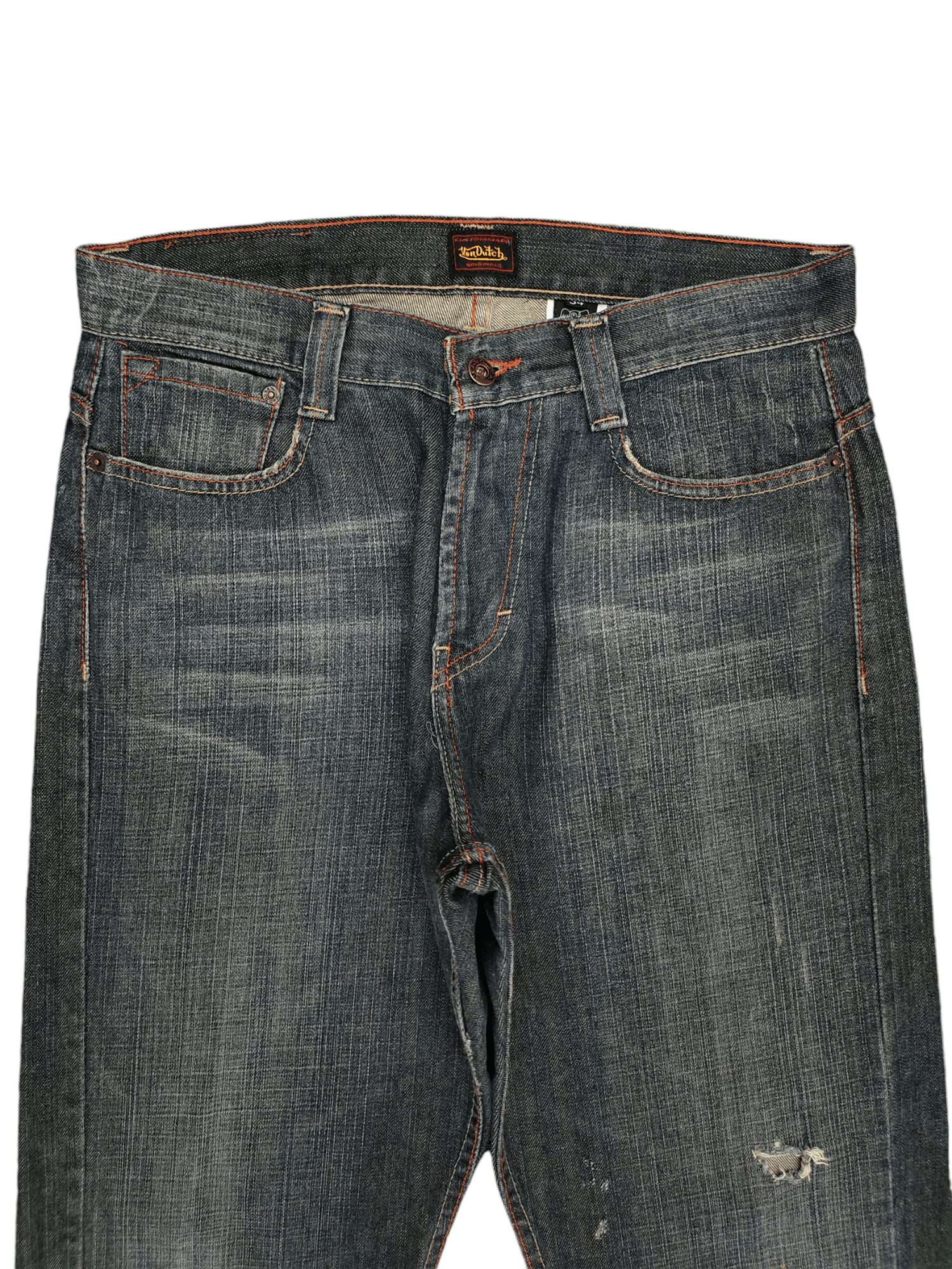 Von Dutch Vintage Y2k Von Dutch Distress Denim Jeans Size US 34 / EU 50 - 2 Thumbnail