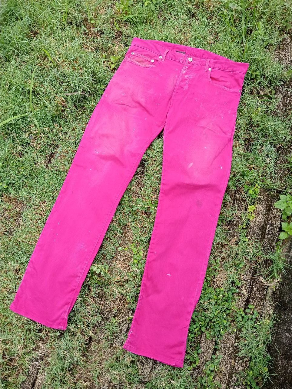 Dior × Hedi Slimane Dior Homme Combine Cotton Polyurethane Stretch Pants Size US 32 / EU 48 - 2 Thumbnail