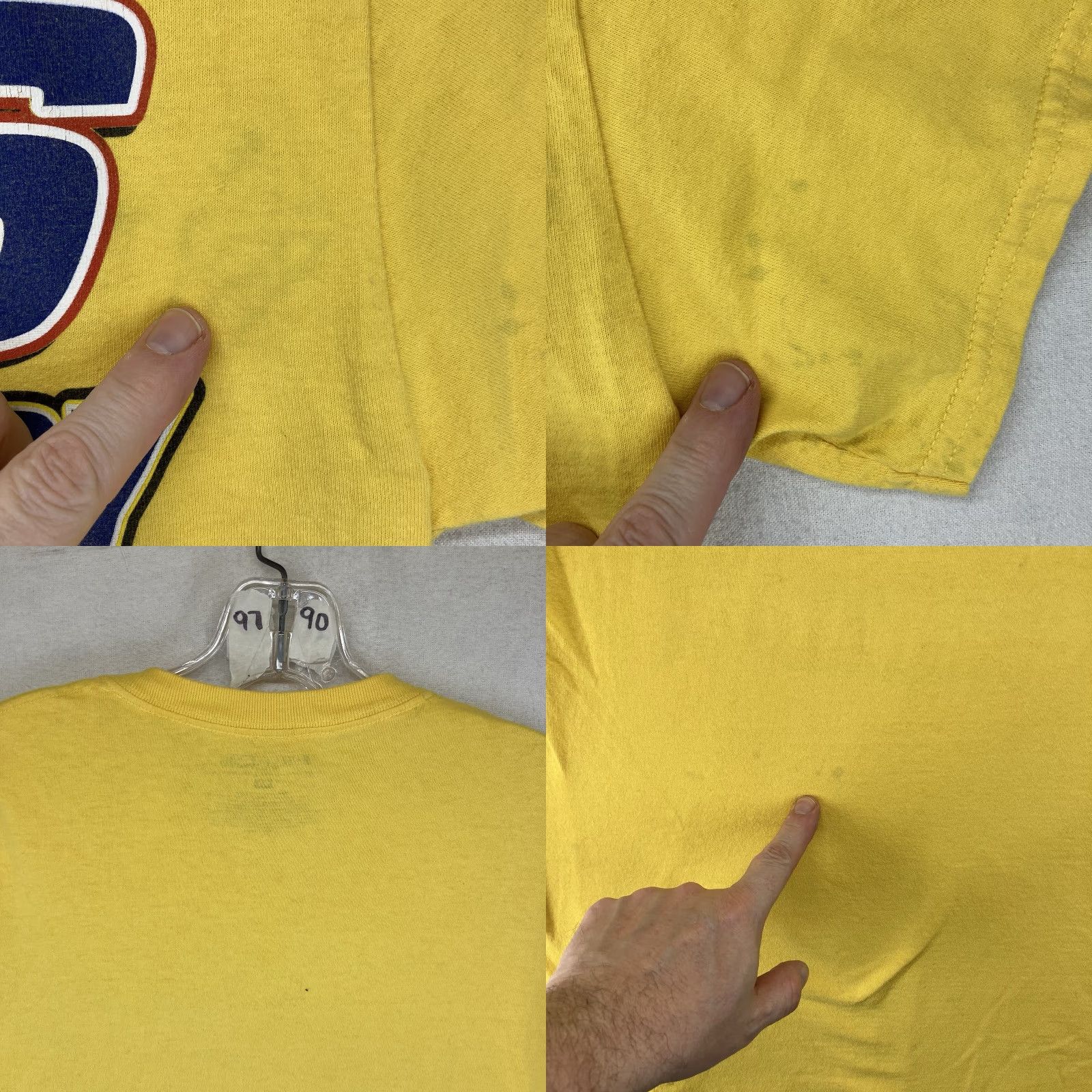 Vintage Talladega Nights Shirt Mens Medium Short Sleeve Yellow Ricky Bobby Columbia All Cotton Graphic Print T-Shirt Mens Best Sellers Size US M / EU 48-50 / 2 - 8 Thumbnail