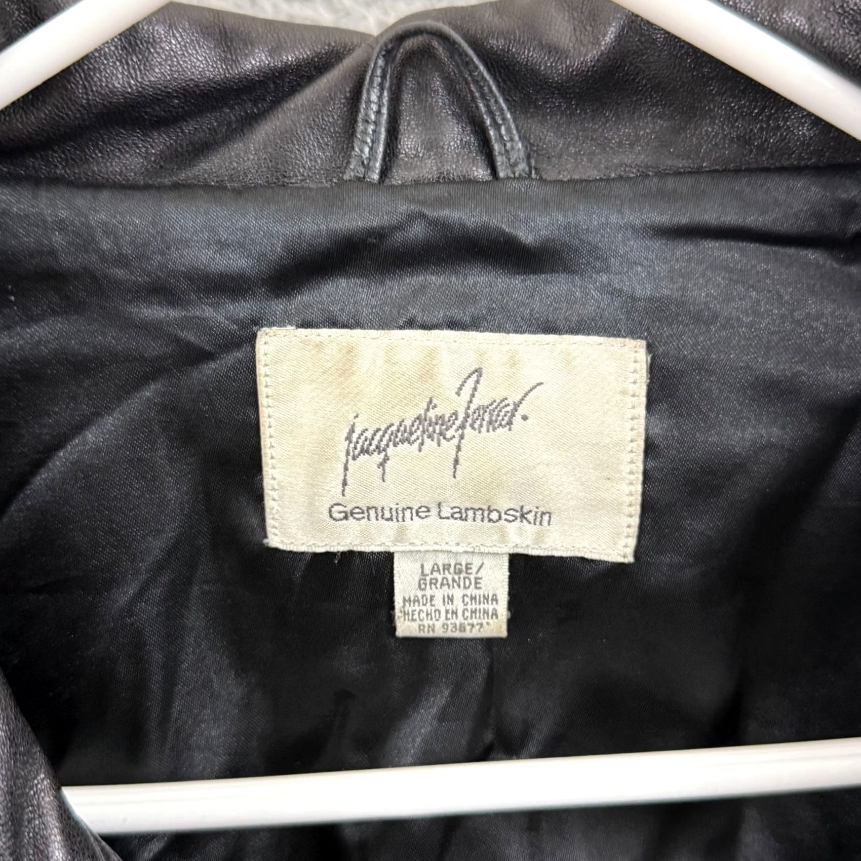 Ferrari VTG Ferrari Jacqueline Jacket Women Large Black Leather Belted Collared 80s Bomber Pockets Size L / US 10 / IT 46 - 6 Thumbnail