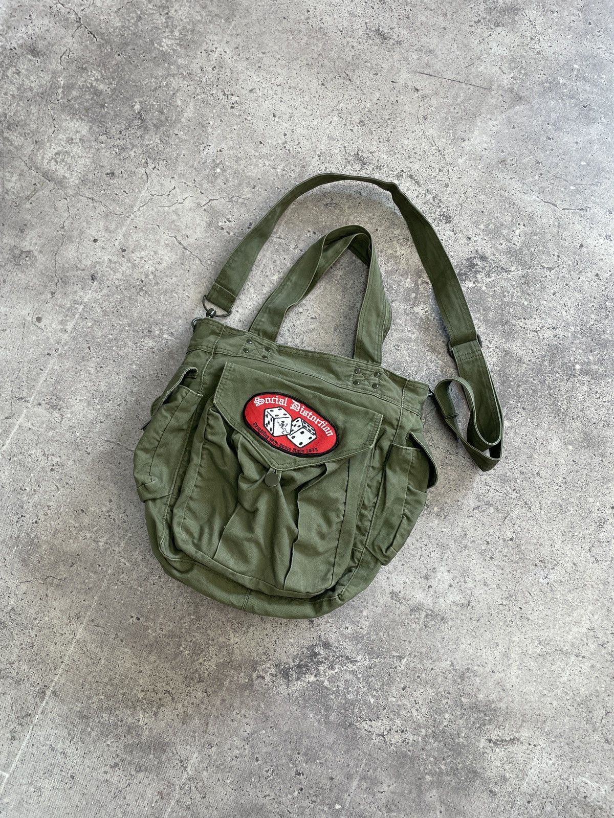 Diesel Vintage 00s Like Diesel multi pocket Denim messenger Bag Size ONE SIZE - 3 Thumbnail