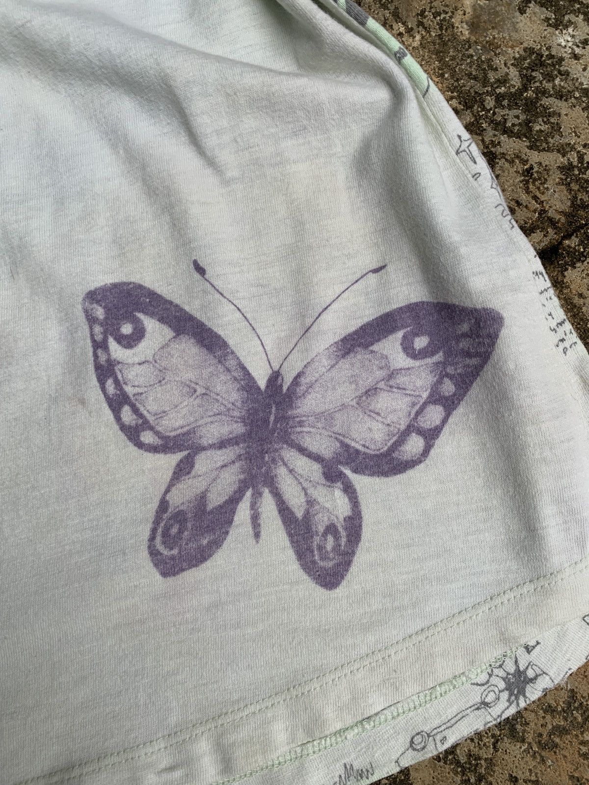 Japanese Brand × Vintage y2k Nice Claup Butterfly Beady Graphic Top Size M / US 6-8 / IT 42-44 - 6 Thumbnail