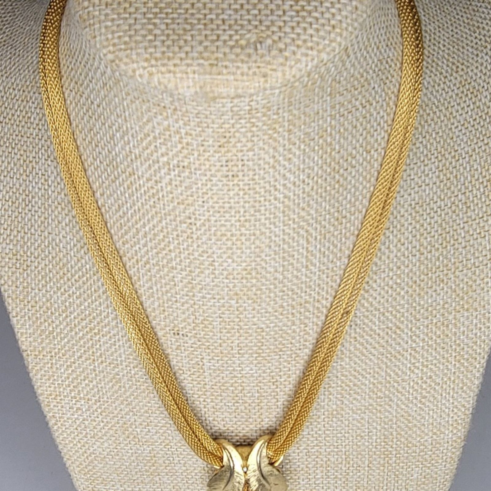 Westerlind Vintage Gold Tone Leaf Knot Necklace Size ONE SIZE - 4 Thumbnail