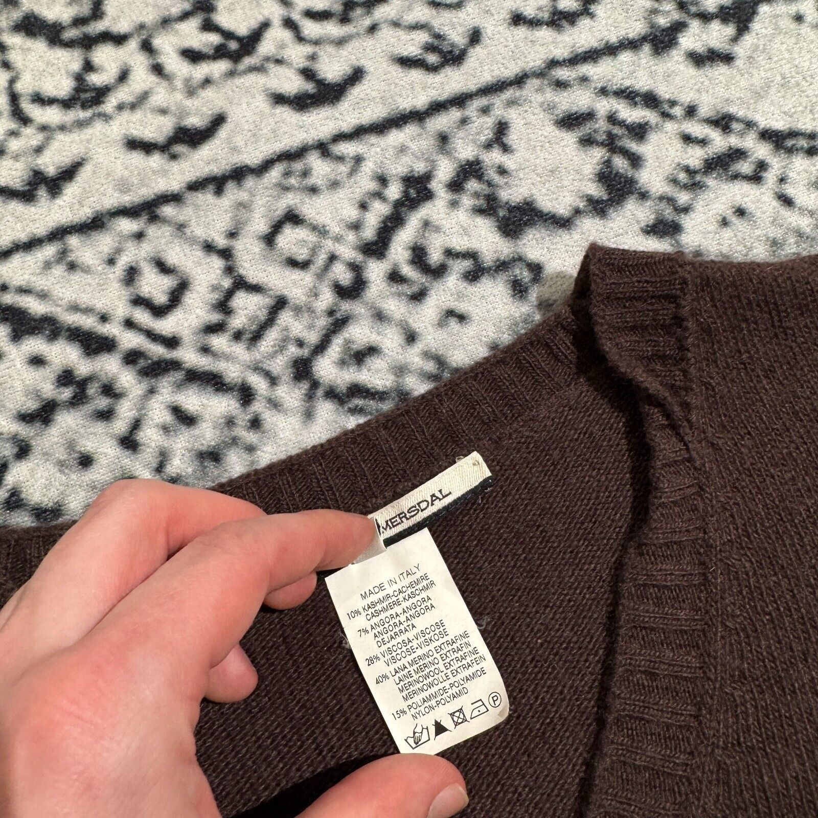 Vintage Erny Van Reijmersdal Vintage Women's Brown Sweater Size L Size US L / EU 52-54 / 3 - 5 Thumbnail