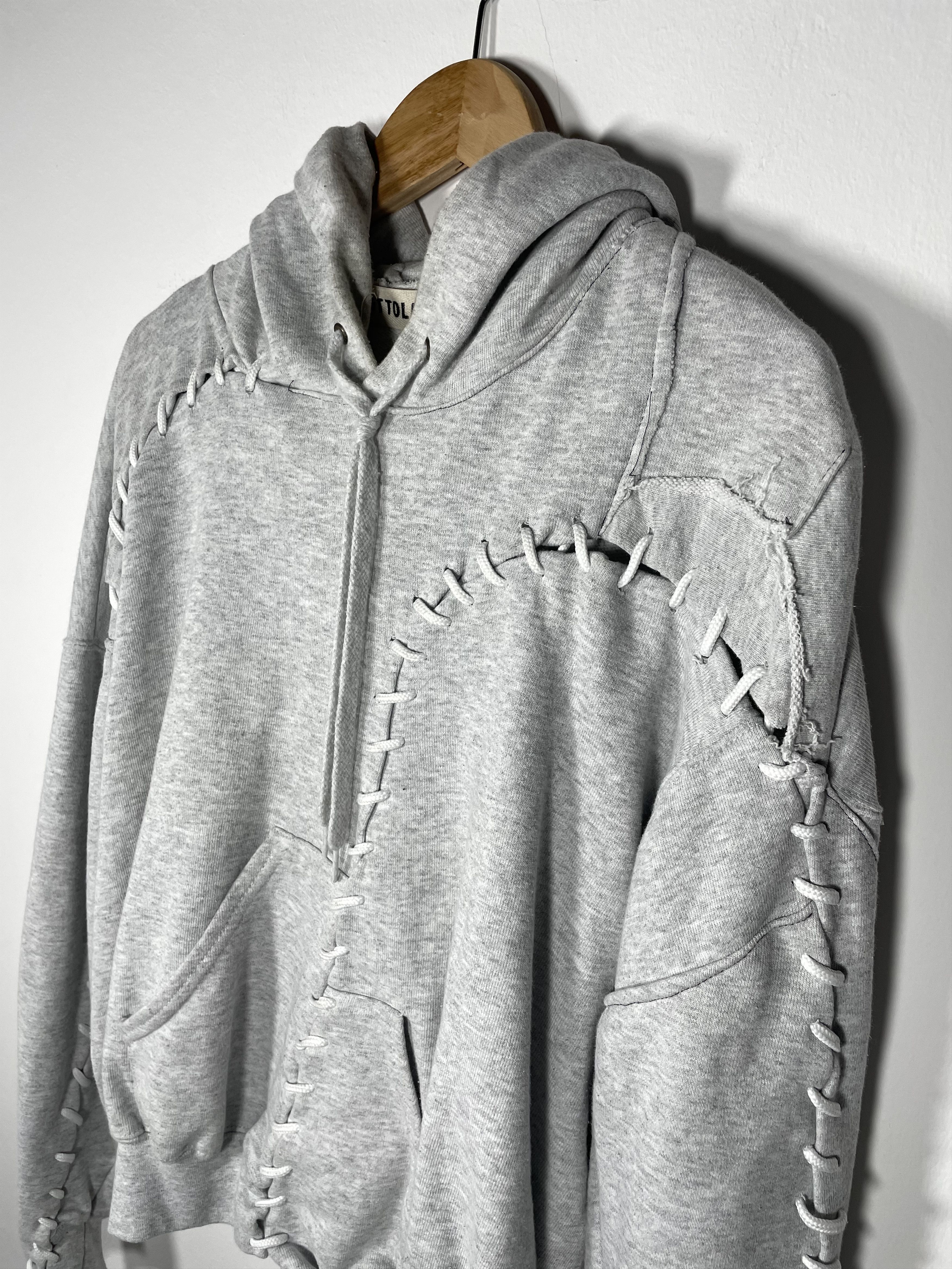 Ottolinger Slash and Lace Hoodie (Sample) Size S / US 4 / IT 40 - 4 Thumbnail