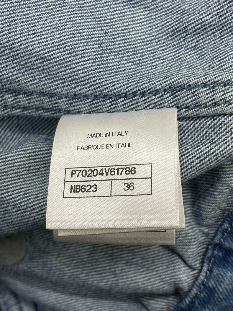 chanel Blue camelia denim jacket