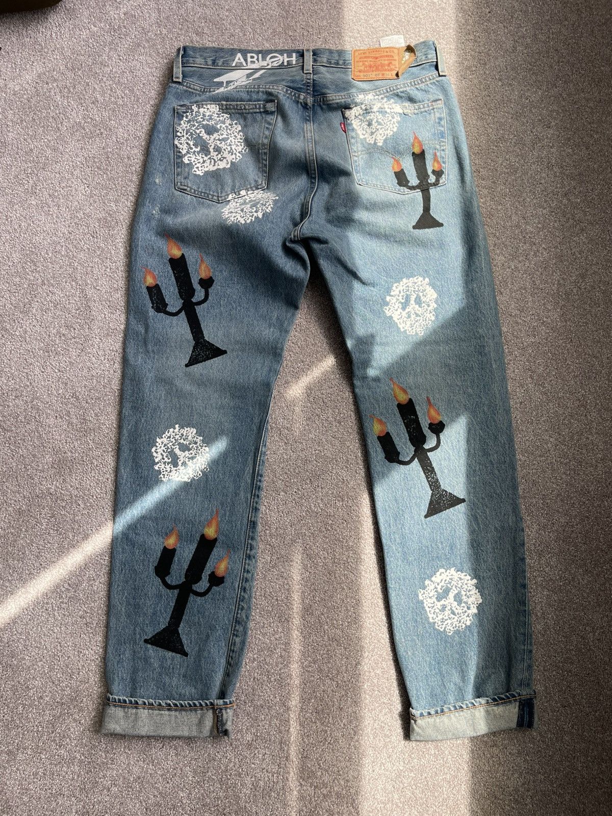 DENIM TEARS × Virgil Abloh DENIM TEARS x VIRGIL ABLOH “MESSAGE IN A TEAR” Size US 34 / EU 50 - 2 Thumbnail
