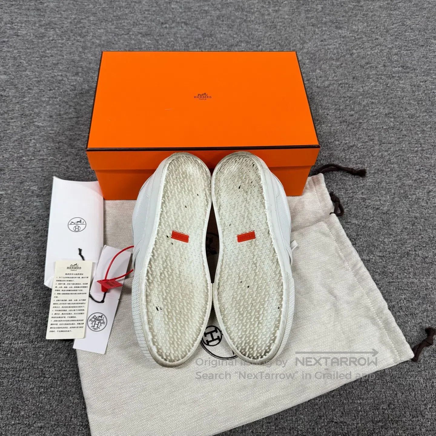 Hermes Hermes Litchi Pattern Thick-soled casual board shoes – per Size US 6.5 / IT 36.5 - 8 Thumbnail