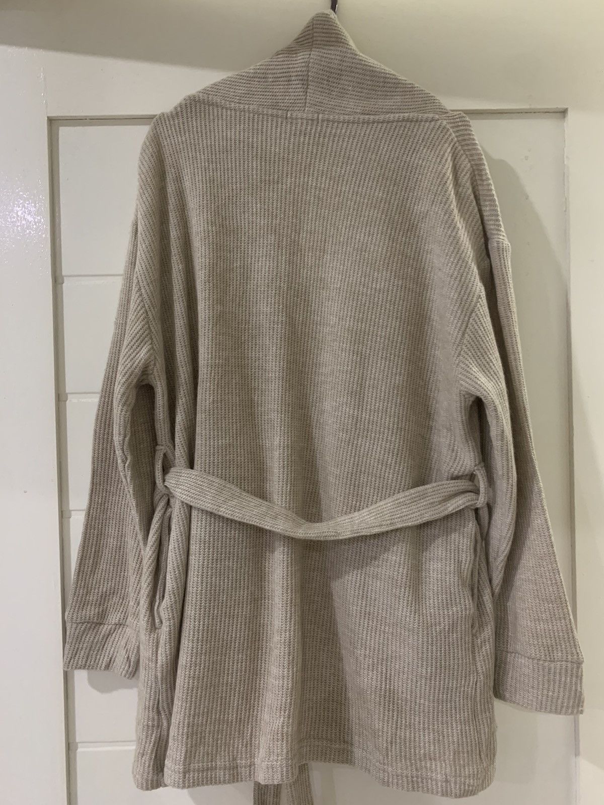 Aran Isles Knitwear × Japanese Brand × Vintage Cardigan Kimono Knit Japanese Brand Glacier x Vintage Size M / US 6-8 / IT 42-44 - 4 Thumbnail
