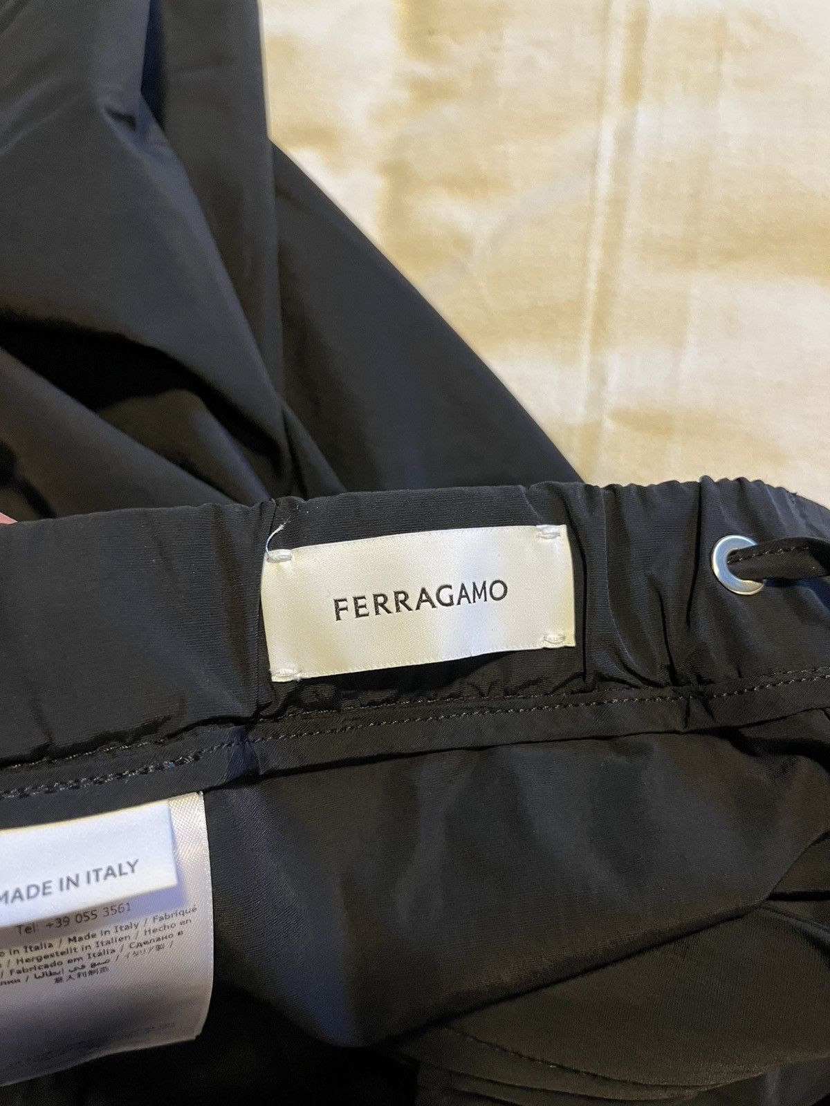 Salvatore Ferragamo Ferragamo nylon wide leg pants. Size US 34 / EU 50 - 9 Thumbnail