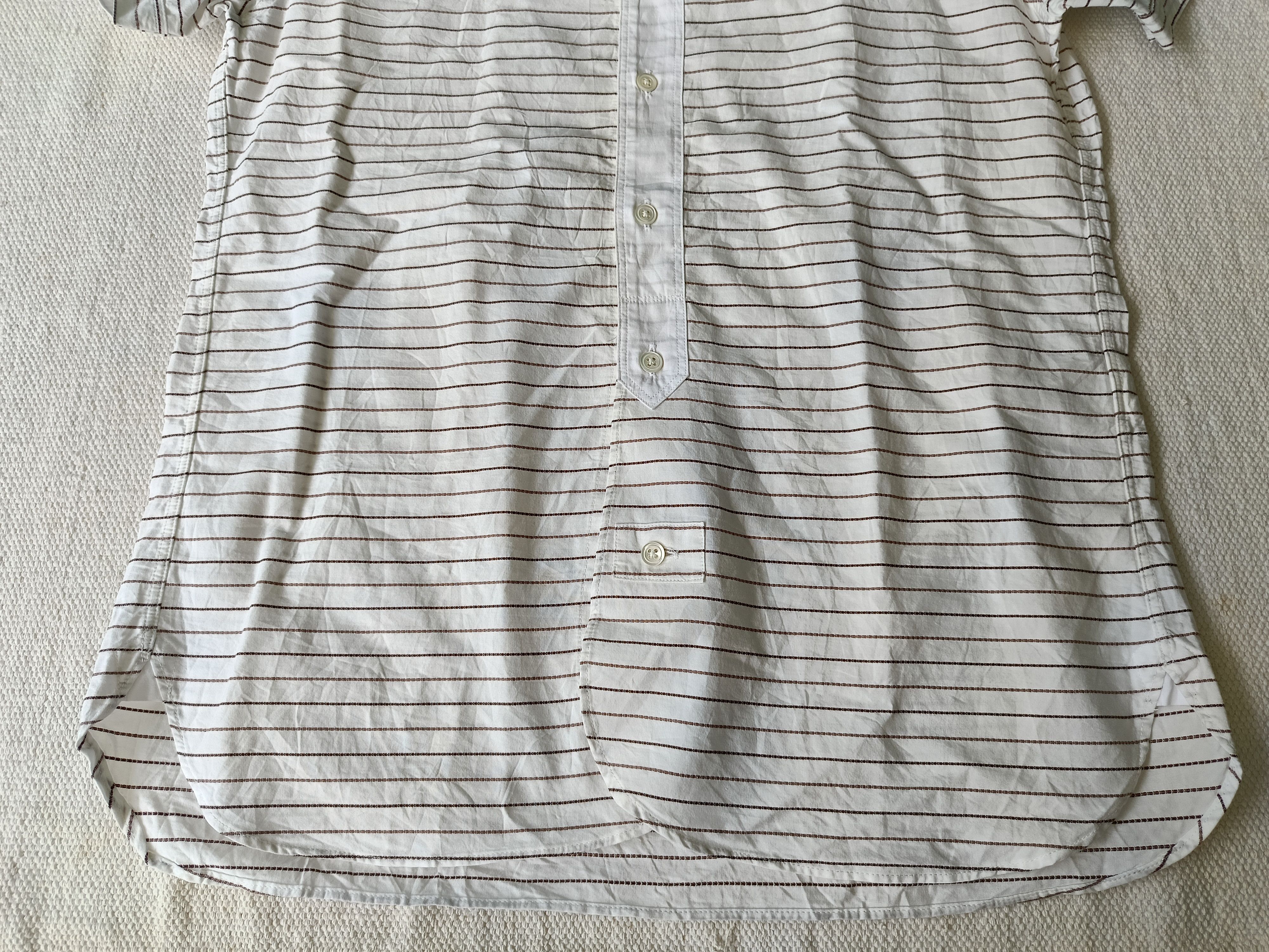 Edifice Japan Edifice 40 Japan shawl collar striped short sleeve shirt Size US M / EU 48-50 / 2 - 5 Thumbnail