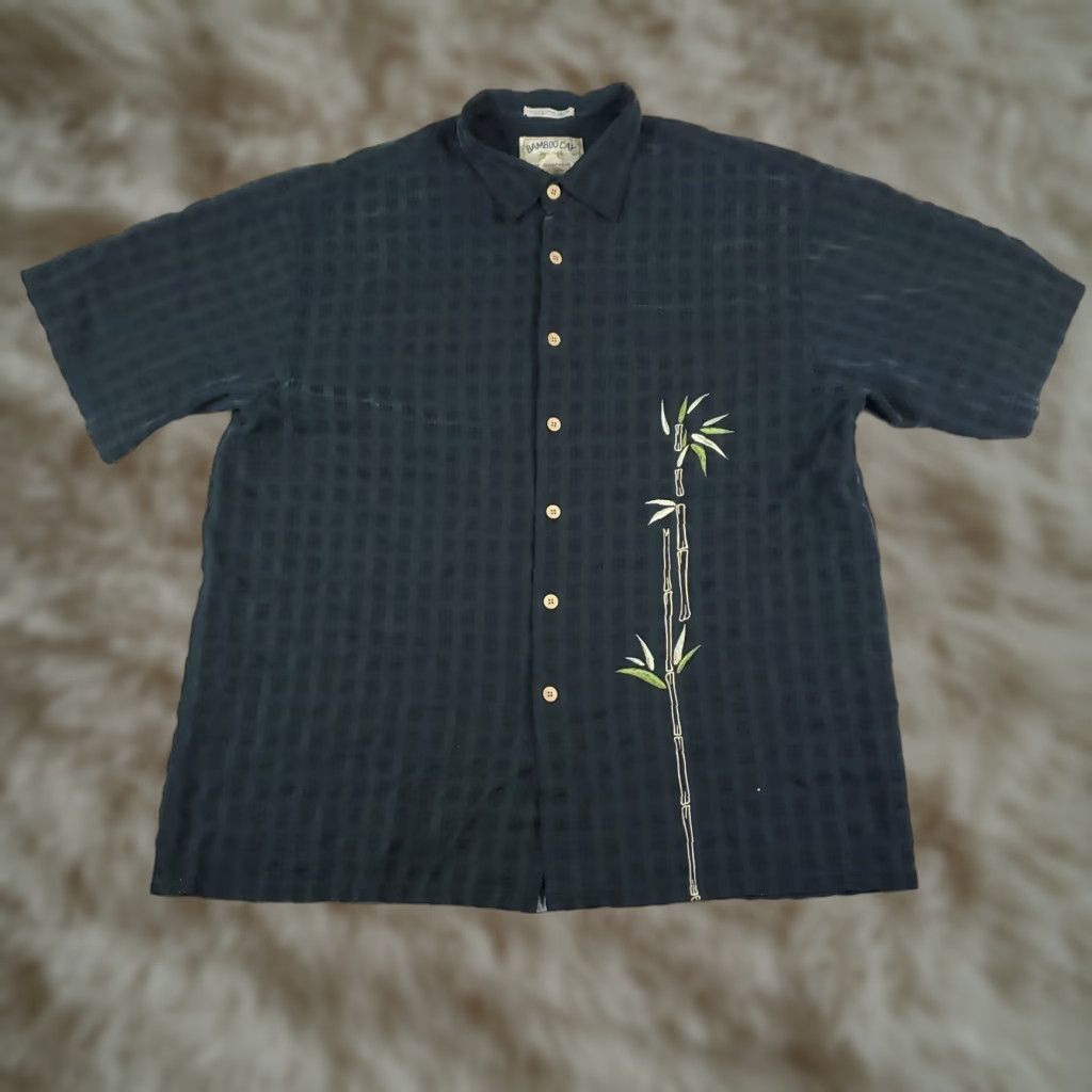 Vintage VINTAGE Burma Bibas Shirt Mens Large Gray Tropical Hawaiian Button Up Size US L / EU 52-54 / 3 - 1 Thumbnail