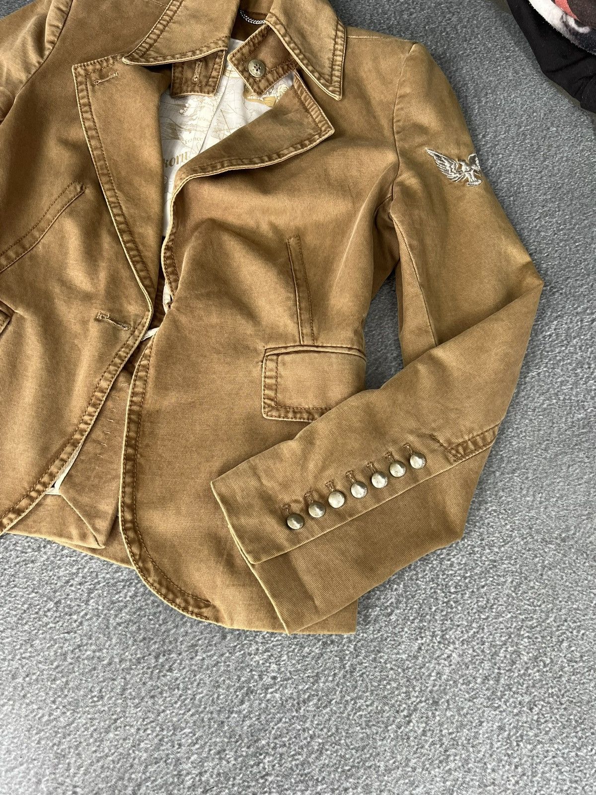 Hysteric Glamour Vintage 00s Napoleon Hussar Military Denim Jacket Y2K Size M / US 6-8 / IT 42-44 - 2 Thumbnail