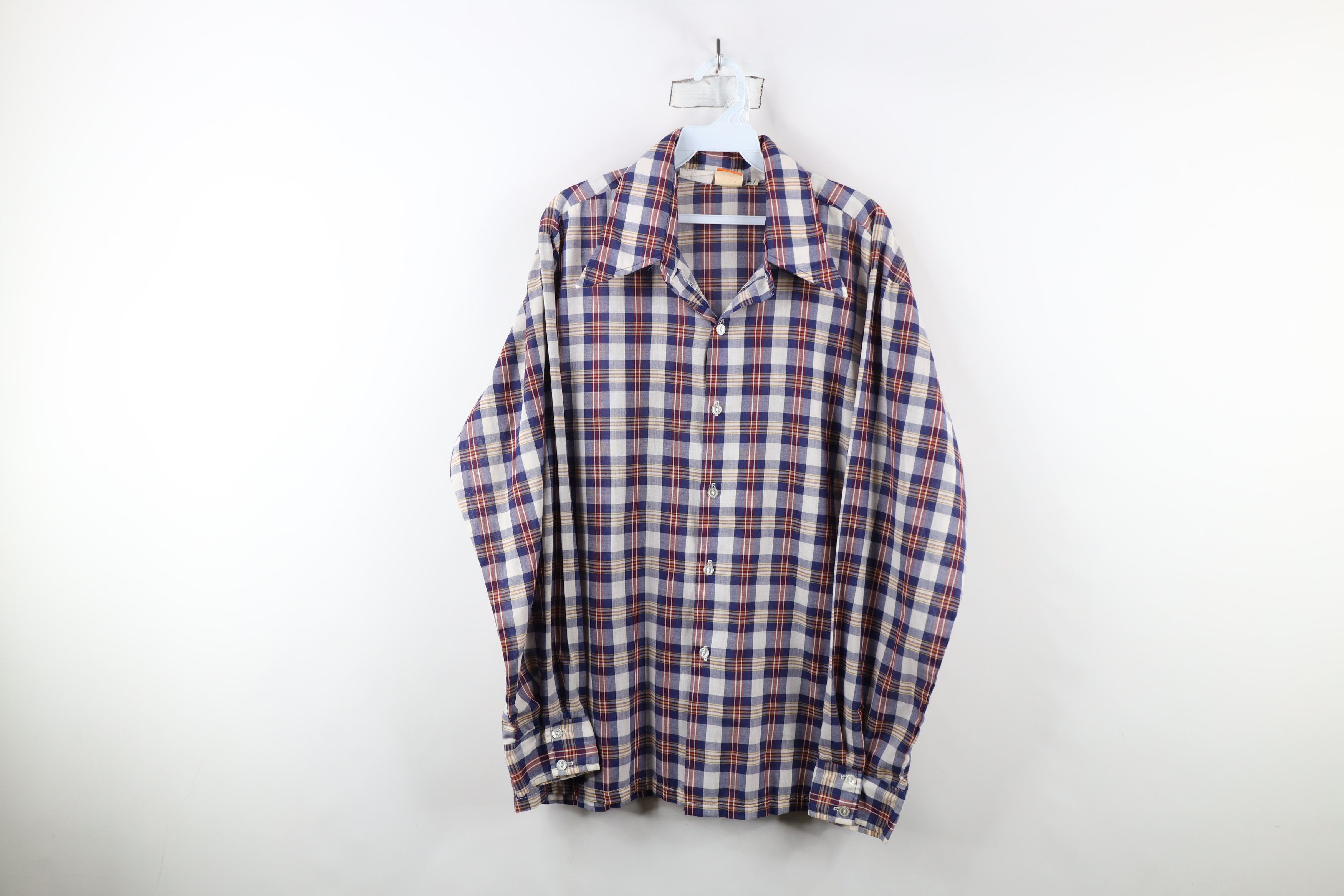 Vintage Vintage 60s 70s Rockabilly Cowboy Western Button Shirt Plaid Size US XL / EU 56 / 4 - 1 Thumbnail