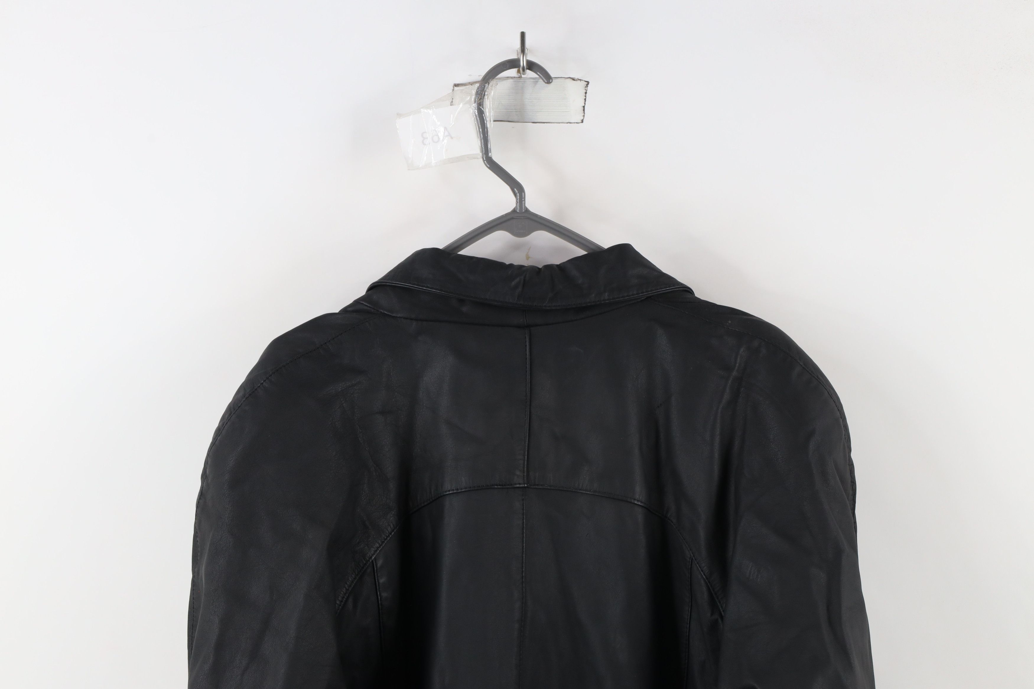 Vintage Vintage 90s Streetwear Goth Leather Trench Coat Jacket Size M / US 6-8 / IT 42-44 - 14 Thumbnail