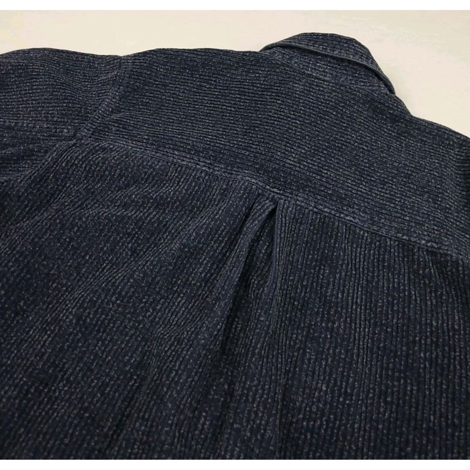 Cherokee VINTAGE Cherokee Dark Blue Corduroy Shirt Jacket Metal Buttons USA XL Womens Button-Up Jacket Size XL / US 12-14 / IT 48-50 - 5 Thumbnail