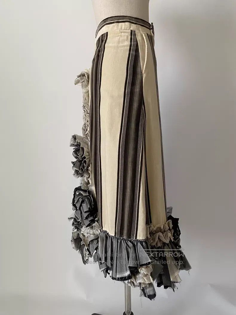Comme des Garcons Comme des Garcons size M Mixed Material Assembled Ruffle D Size 23" - 4 Thumbnail