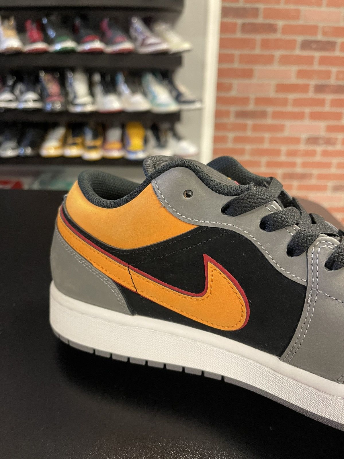 Jordan Brand Size 10 - Jordan 1 Low Light Graphite Vivid Orange Size US 10 / EU 43 - 8 Thumbnail